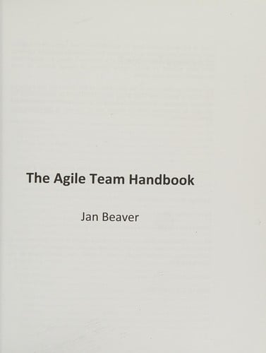The Agile team handbook