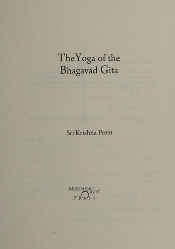 The yoga of the Bhagavad Gita