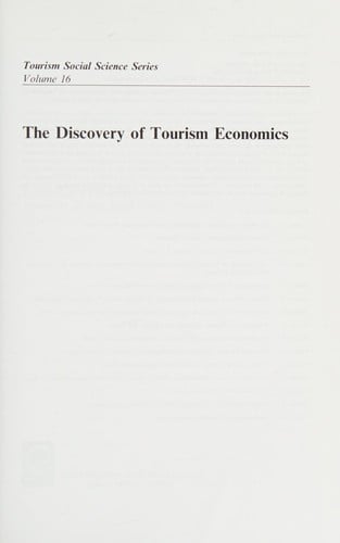Discovery of Tourism Economics