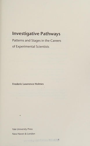 Investigative pathways: patterns and stages in the careers of experimental scientists