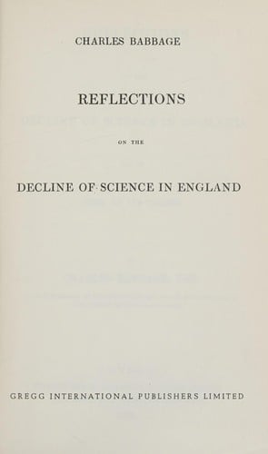 Reflections on the decline of science in England.