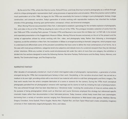 Moving pictures: contemporary photography and video from the Guggenheim Museum collections