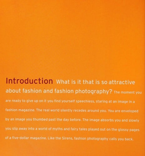 Fashion photography now