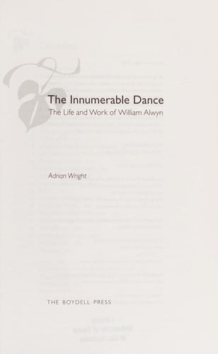 The innumerable dance: the life and work of William Alwyn