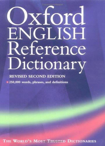 The Oxford English reference dictionary