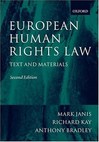 European human rights law: text and materials