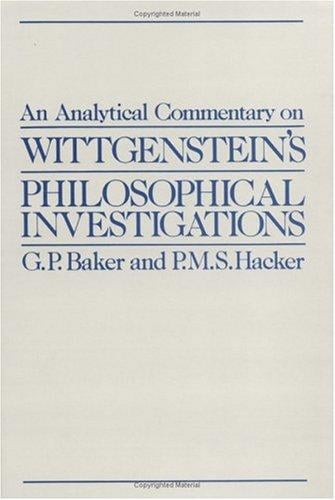 Wittgenstein: Meaning and Understanding: Essays on the Philosophical Investigations (Analytical Commentary on the "Philosophical Investigations")