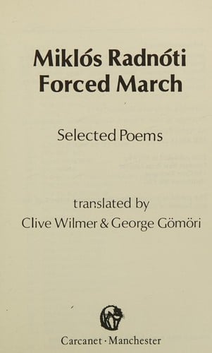 Forced march: selected poems