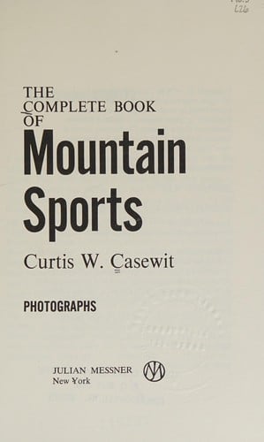 The complete book of mountain sports
