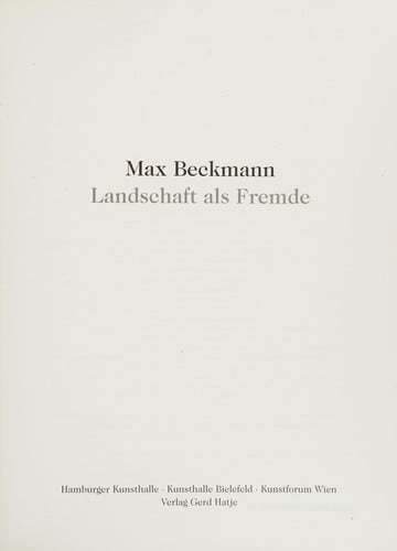 Max Beckmann: die Nacht