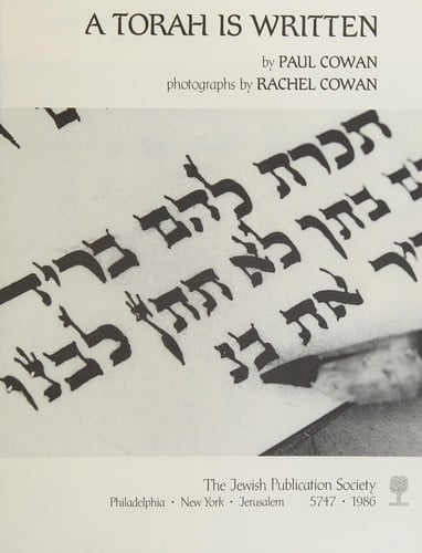 A Torah is written