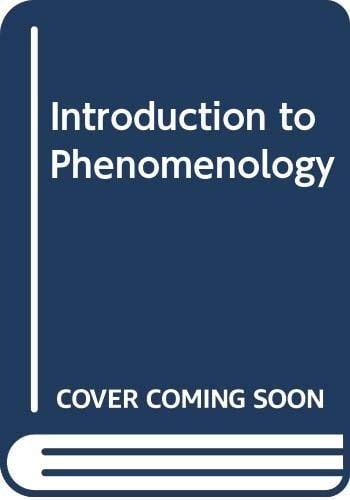 Introduction to Phenomenology