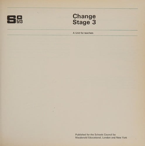 Science 5-13 (Science 5/13: Teacher's Resources)