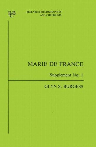 Marie de France: an analytical bibliography Supplement No 1 (Research Bibliographies and Checklists)