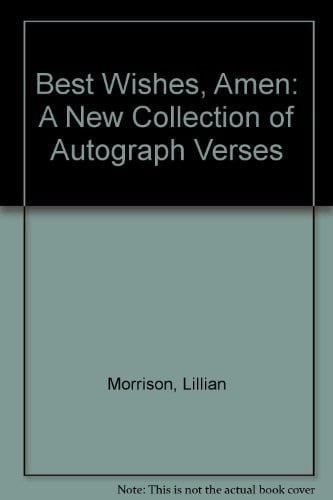 Best wishes, amen: a new collection of autograph verses
