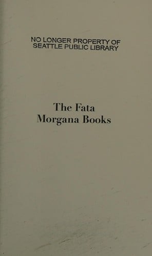 Fata Morgana Books
