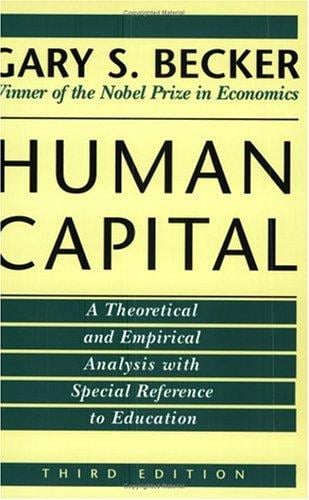 Human capital: a theoretical and empirical analysis, with special reference to education