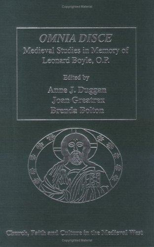 Omnia disce: medieval studies in memory of Leonard Boyle, O.P.