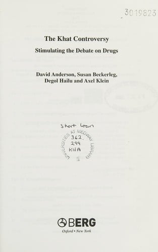 KHAT CONTROVERSY: STIMULATING THE DEBATE ON DRUGS; DAVID ANDERSON...ET AL.
