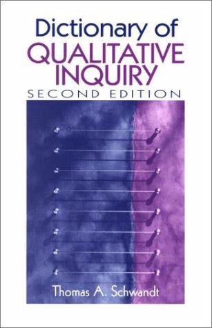 Dictionary of qualitative inquiry