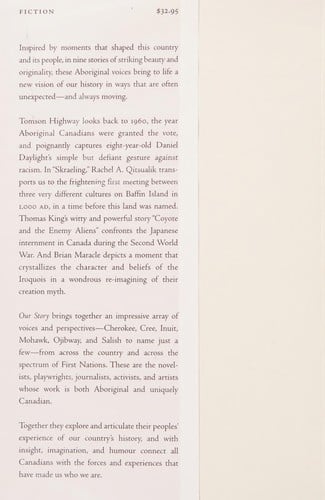 Our story: Aboriginal voices on Canada's past