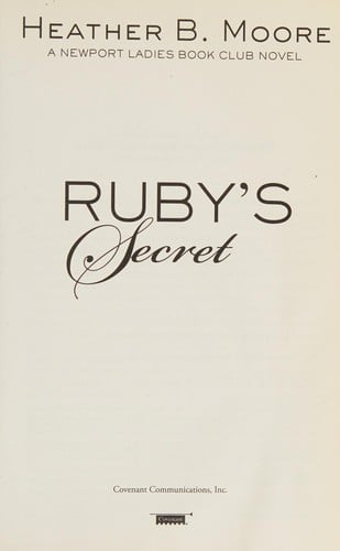 Ruby's secret: a Newport Ladies Book Club novel