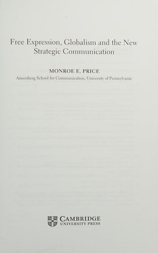 Free Expression, Globalism, and the New Strategic Communication