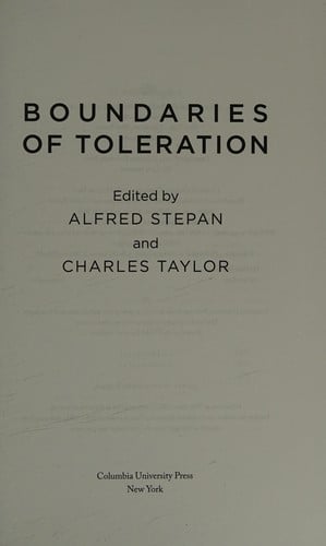 Boundaries of Toleration