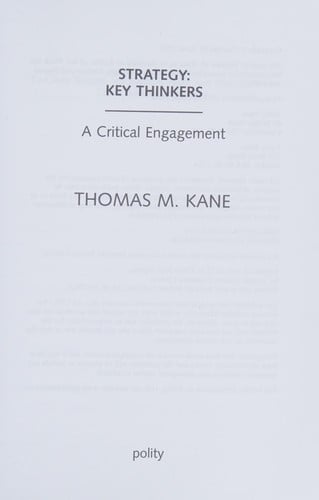 Strategy: Key Thinkers