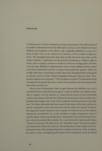 The blind spot: an essay on the relations between painting and sculpture in the modern age