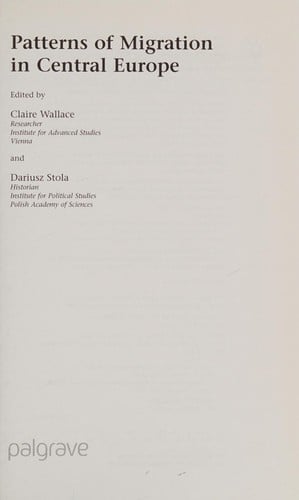 Patterns of migration in Central Europe