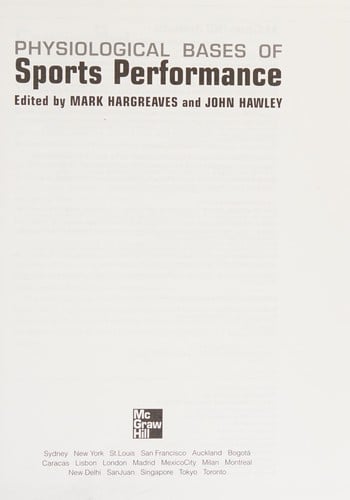 Physiological bases of sports performance