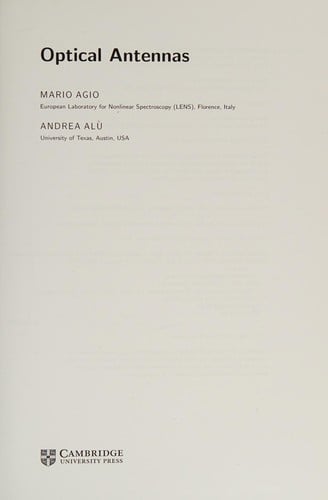 Optical antennas