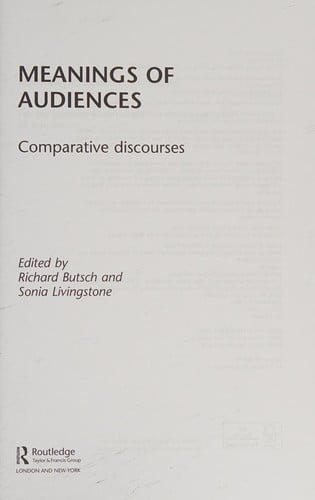 Meanings Of 'Audiences': Western and Non-Western Discourses