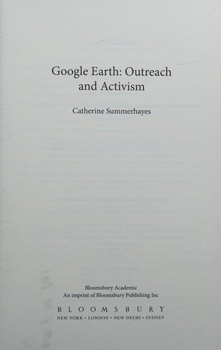 Google earth, outreach and activism
