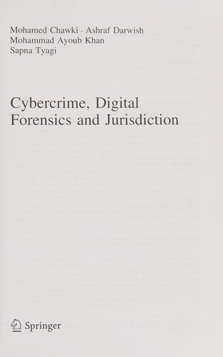Cybercrime, Digital Forensics and Jurisdiction