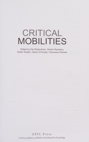 Critical Mobilities