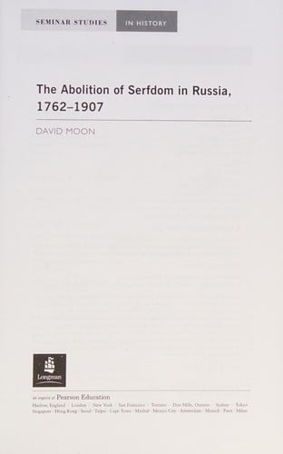 The abolition of serfdom in Russia, 1762-1907
