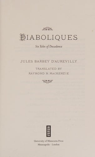 Diaboliques: six tales of decadence