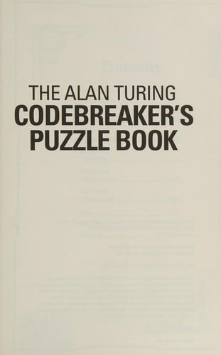 The Alan Turing Codebreaker's Puzzle Book