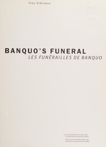 Banquo's funeral =: Les funérailles de banquo