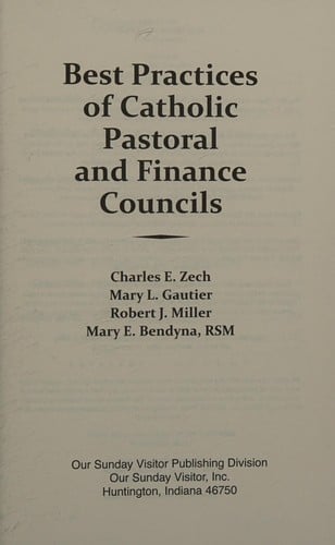 Best practices of Catholic pastoral and finance councils