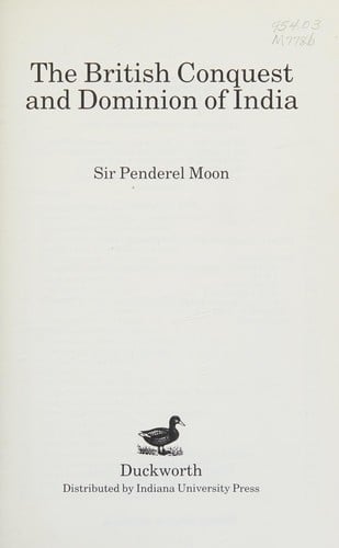 The British conquest and dominion ofIndia