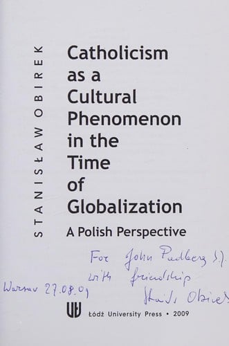 Catholicism as a cultural phenomenon in the time of globalization: a Polish perspective