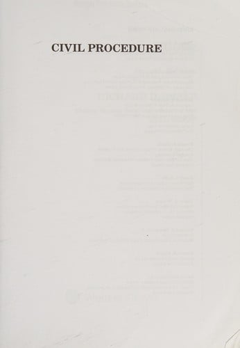 Civil Procedure