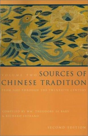 Sources of Chinese Tradition, Vol. 2