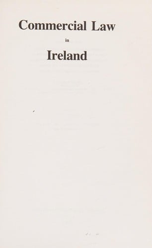 Commercial law in Ireland