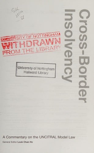 Cross-Border Insolvency: A Commentary on the UNCITRAL Model Law, 1st Edition