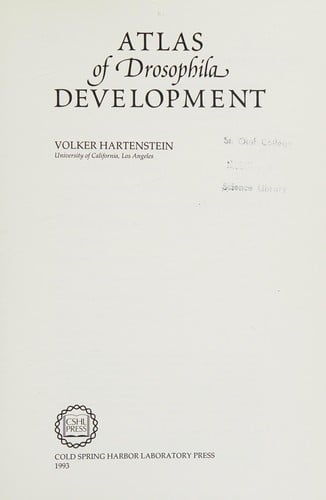 The Development of Drosophila melanogaster