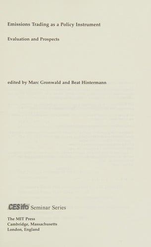 Emissions Trading Systems As a Policy Instrument: Evaluation and Prospects